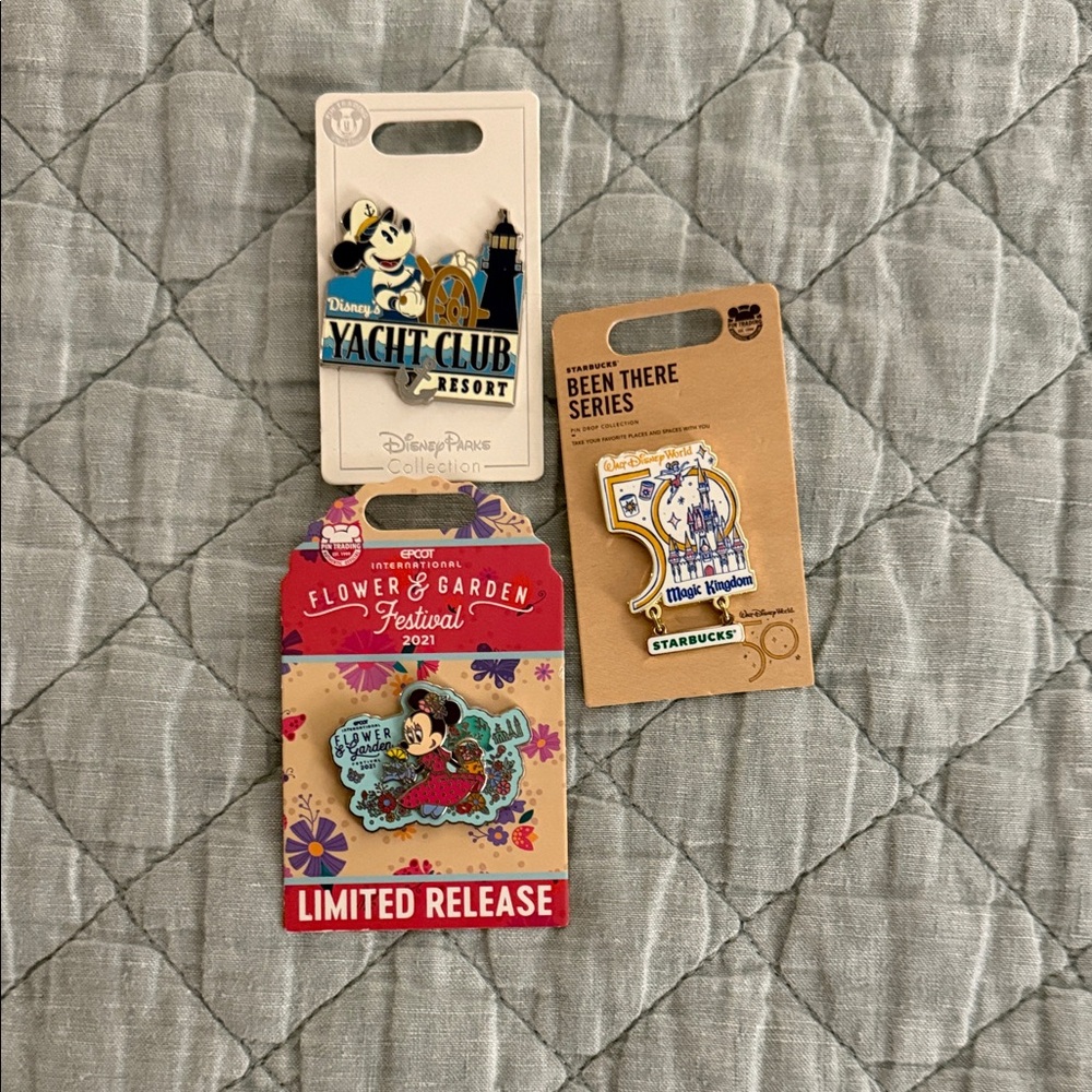 Disney Pin Trio